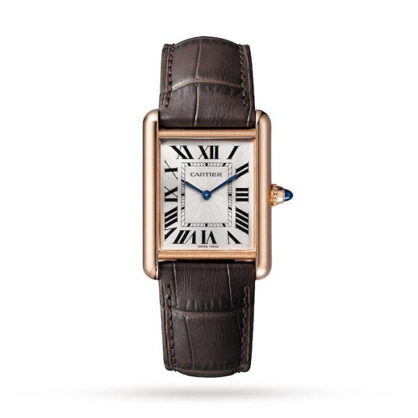 Replica Cartier Tank Louis Cartier Women Automatic White Leather Watch WGTA0011