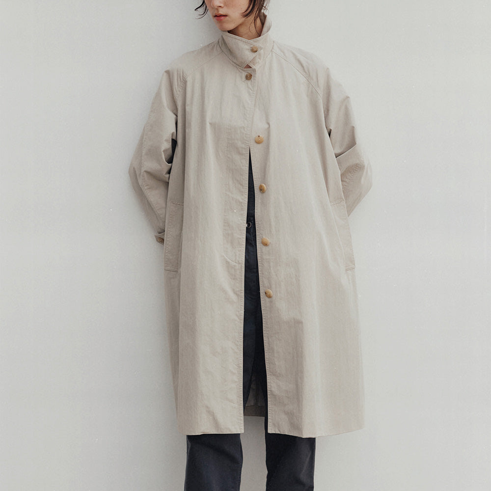 Nothing Written - Manteau Balmacaan Oversize - Beige