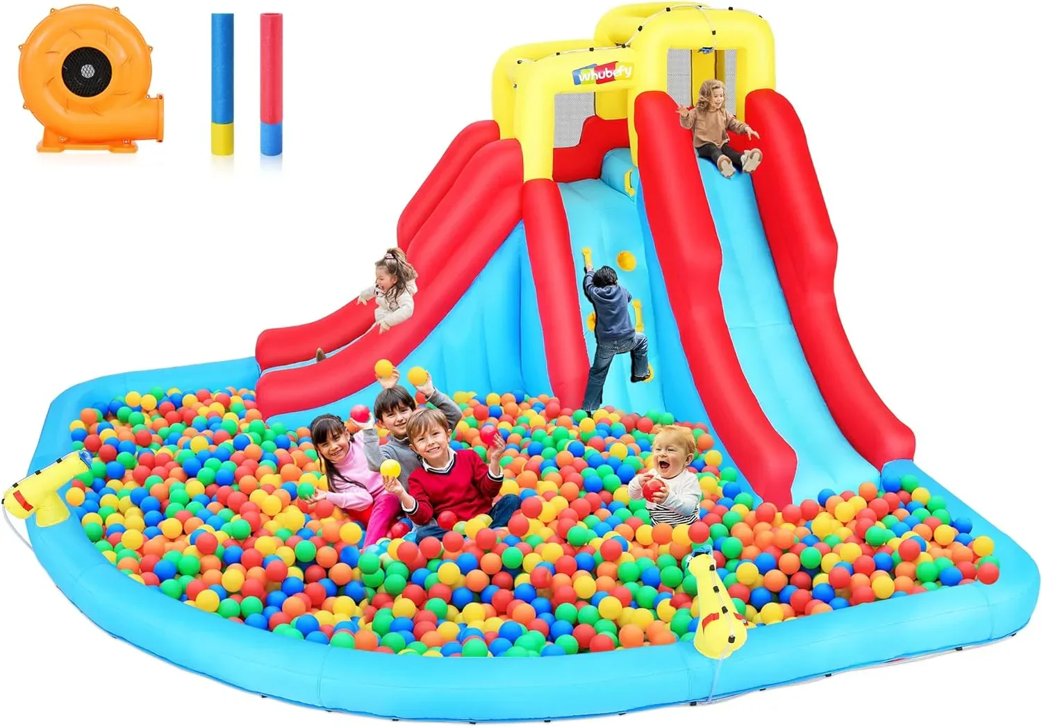 ROOJER Inflatable Water Slide Bounce House 8-in-1 With 450W Blower - Crocodile Water Park - Image 19 ROOJER Inflatable Water Slide Bounce House 8-in-1 With 450W Blower - Crocodile Water Park - Image 19