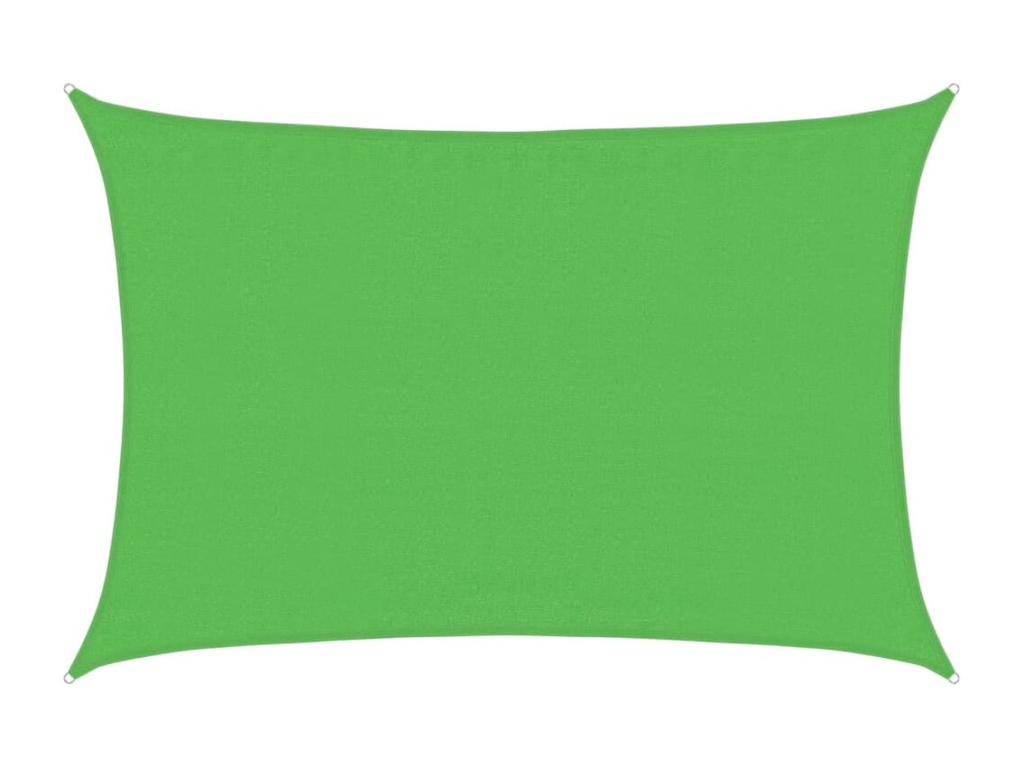 Vela de sombra 160 g/m² Verde claro 3,5x5 m HDPE