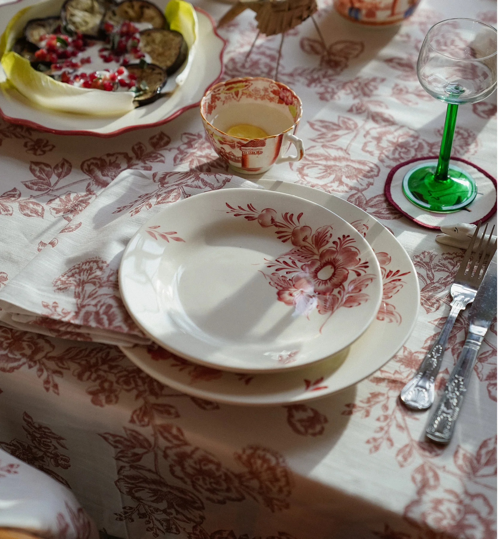 Whimsical Rose Dinner Plate