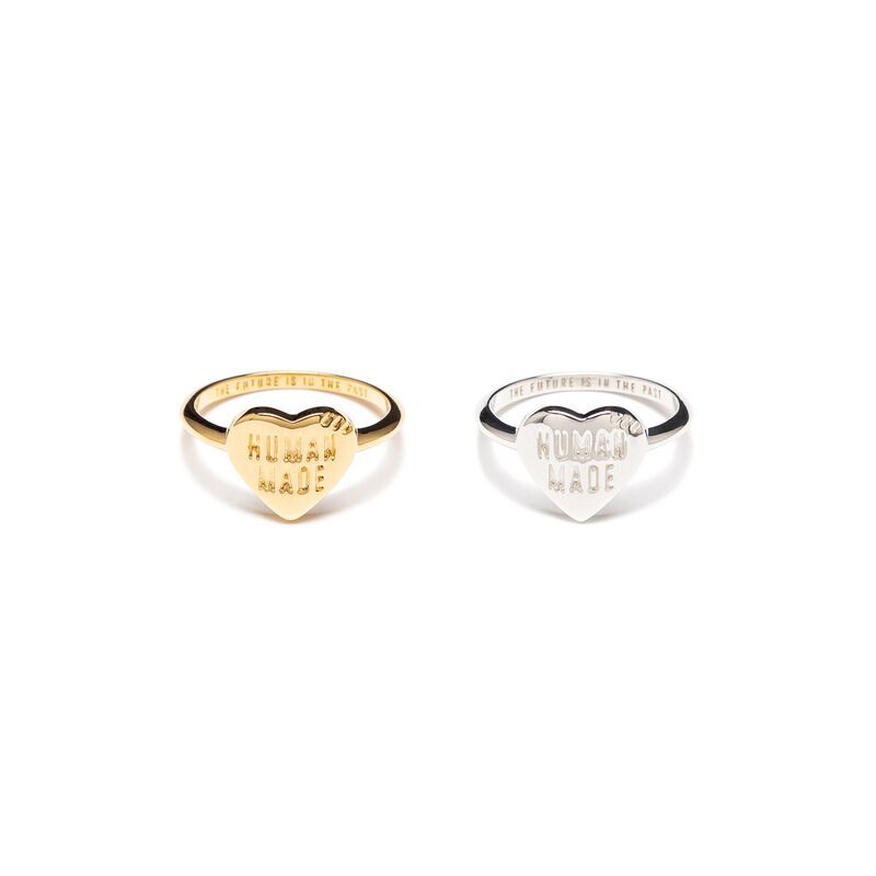 HUMAN MADE HEART SILVER RING