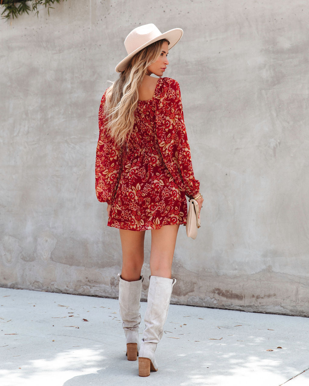 Falling For You Floral Chiffon Mini Dress - FINAL SALE - Se7enfashion