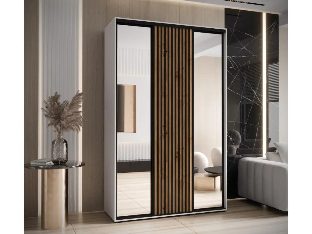 ARMARIO Casabellaes 2 DE PUERTAS CORREDERAS 235.2/160/45 3 puertas (blanco/artisan) 62772PILG