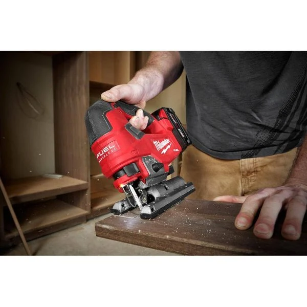 Milwaukee M18 FUEL 18-Volt Lithium-Ion Brushless Cordless D-Handle Jig Saw With M18 5.0 Ah Battery - 2737-20-48-11-1850 - Image 4 Milwaukee M18 FUEL 18-Volt Lithium-Ion Brushless Cordless D-Handle Jig Saw With M18 5.0 Ah Battery - 2737-20-48-11-1850 - Image 4