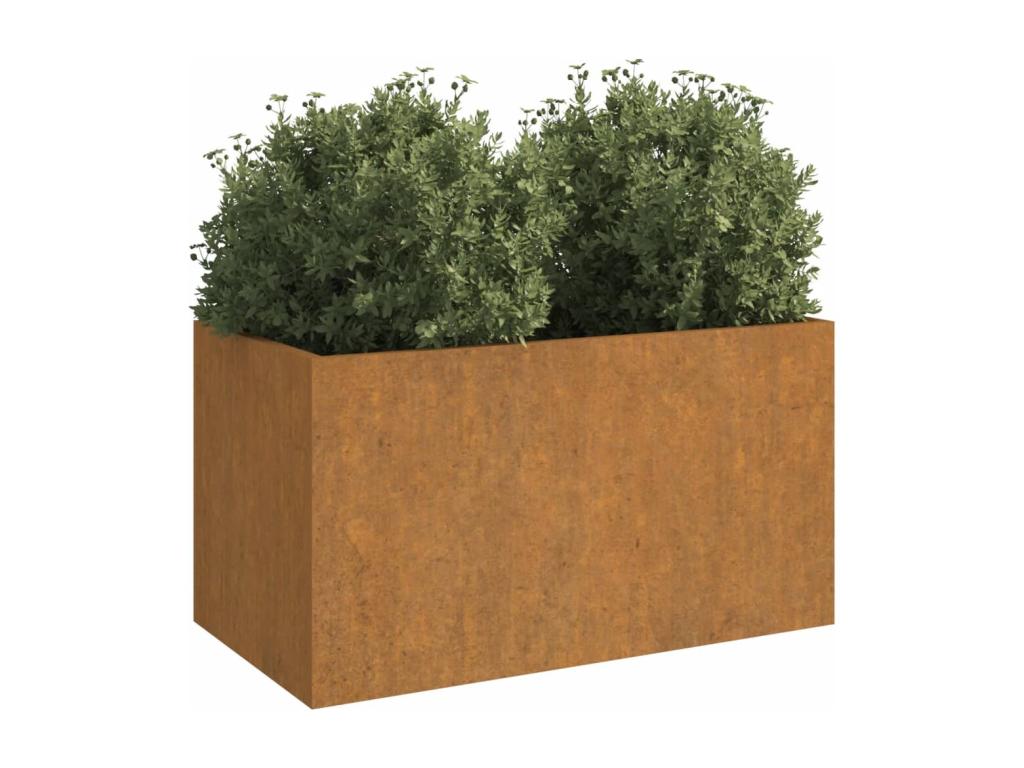 Decoratodo de acero corten 62x40x39 cm