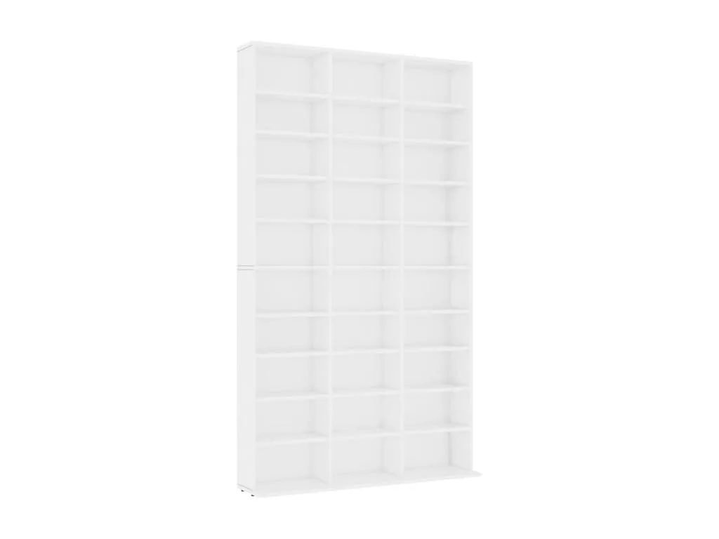 Armario para CDs Andreuworldcasa contrachapada blanco 102x16x177.5 cm