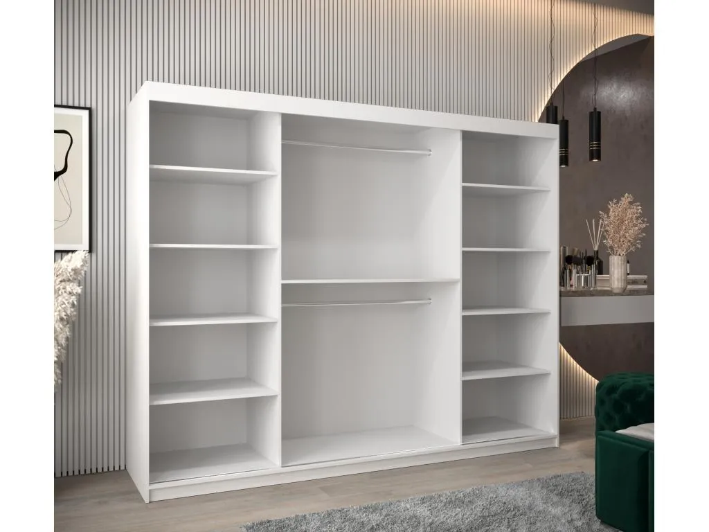 ARMARIO Homepleno T3 DE PUERTAS CORREDERAS 200/250/62 3 puertas (blanco/blanco) zoie31945