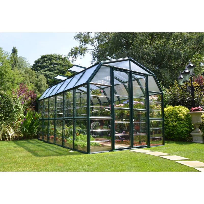 WAYFAIR Rion Greenhouse 237.5 Cm H X 267 Cm W X 389 Cm D