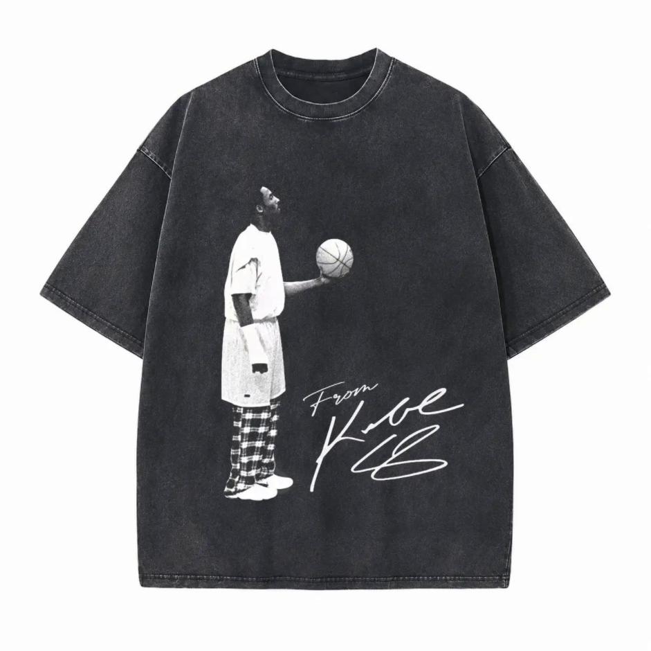 Basketball Legend Printed Unisex Washed T-Shirt