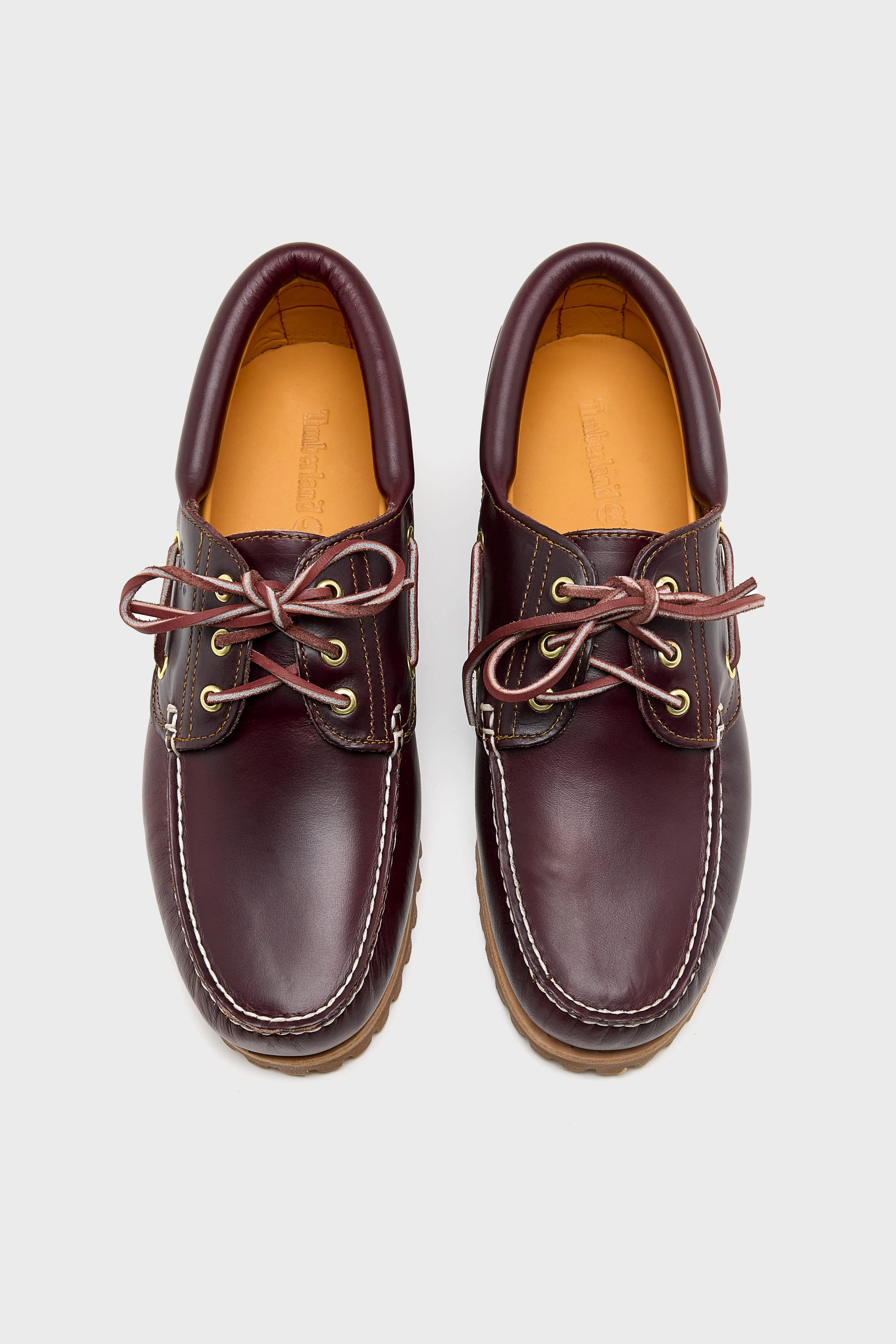 Bellerose Authentic 3-Eye Lug Handsewn Boat shoes for Men  (261 / M / BORDEAUX)