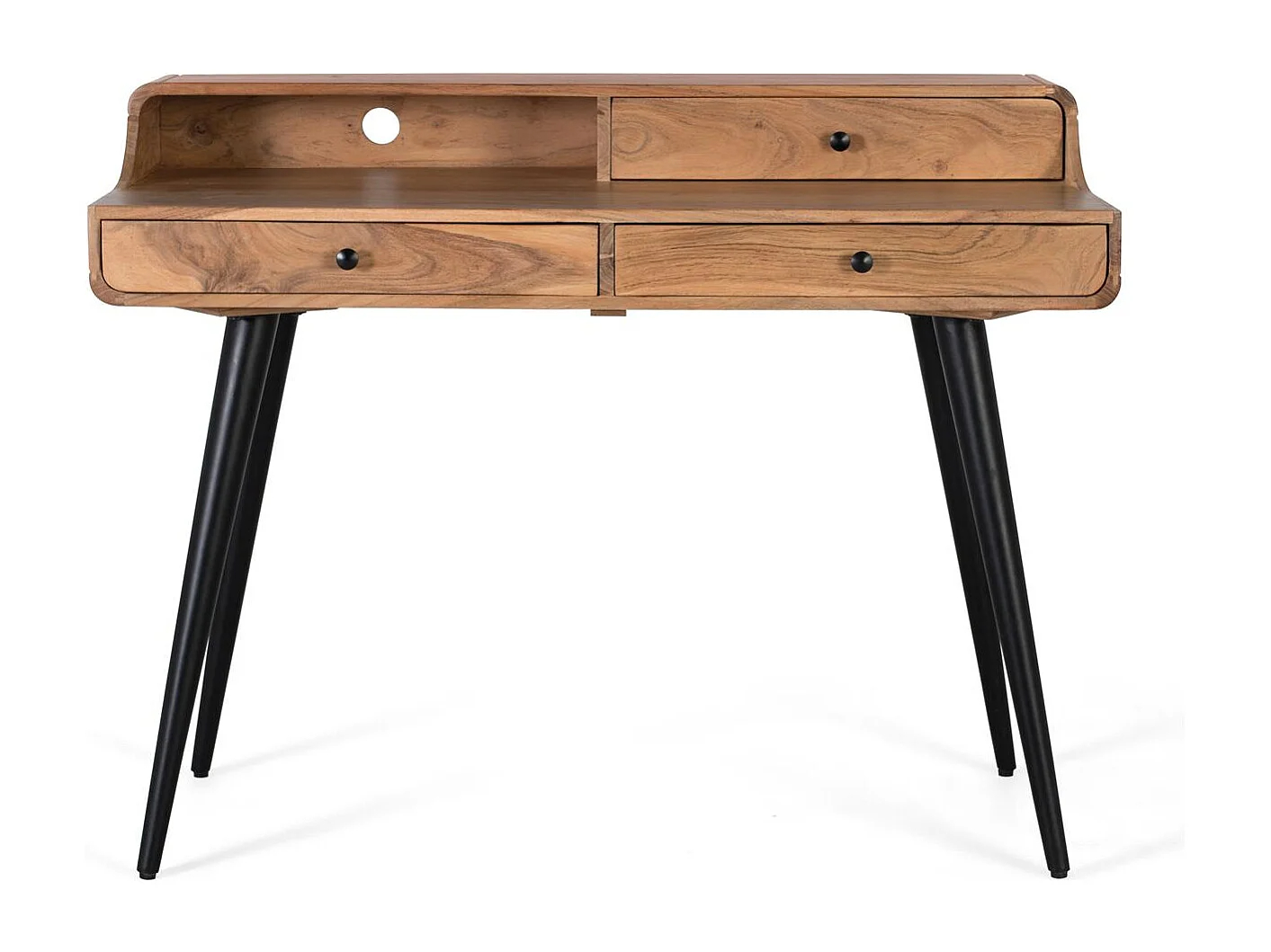 Escritorio de madera de acacia y metal