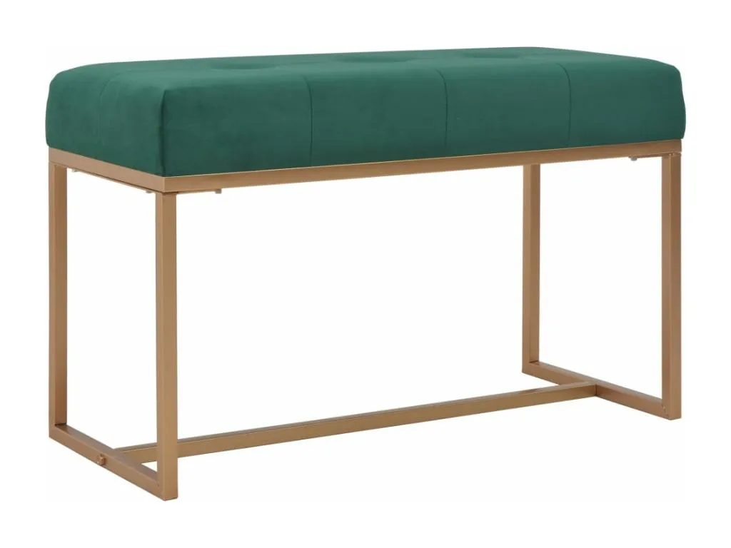 Banco terciopelo verde 80 cm dcg3624783