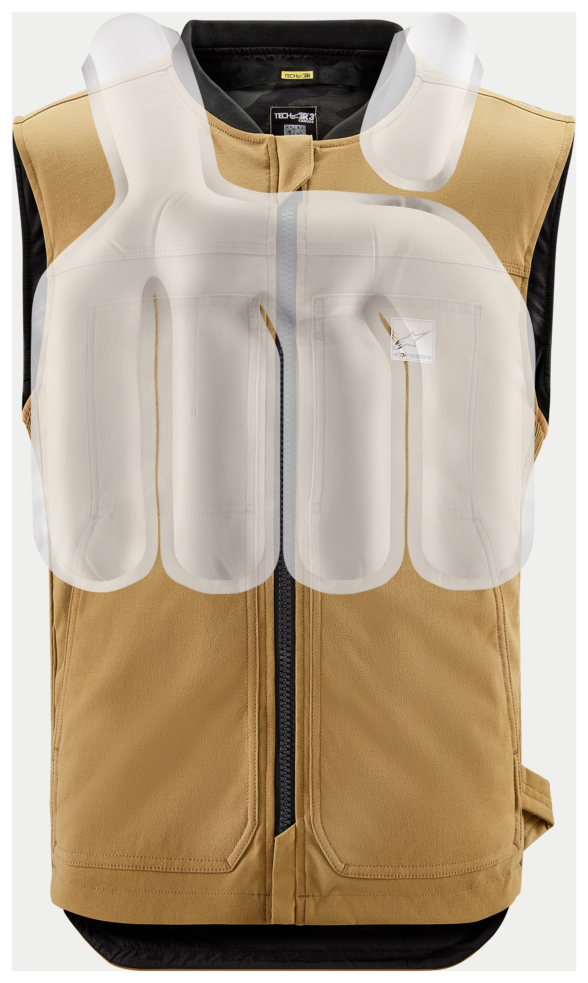 SportsBikeShop Alpinestars Tech-Air 3 Canvas Vest Airbag System