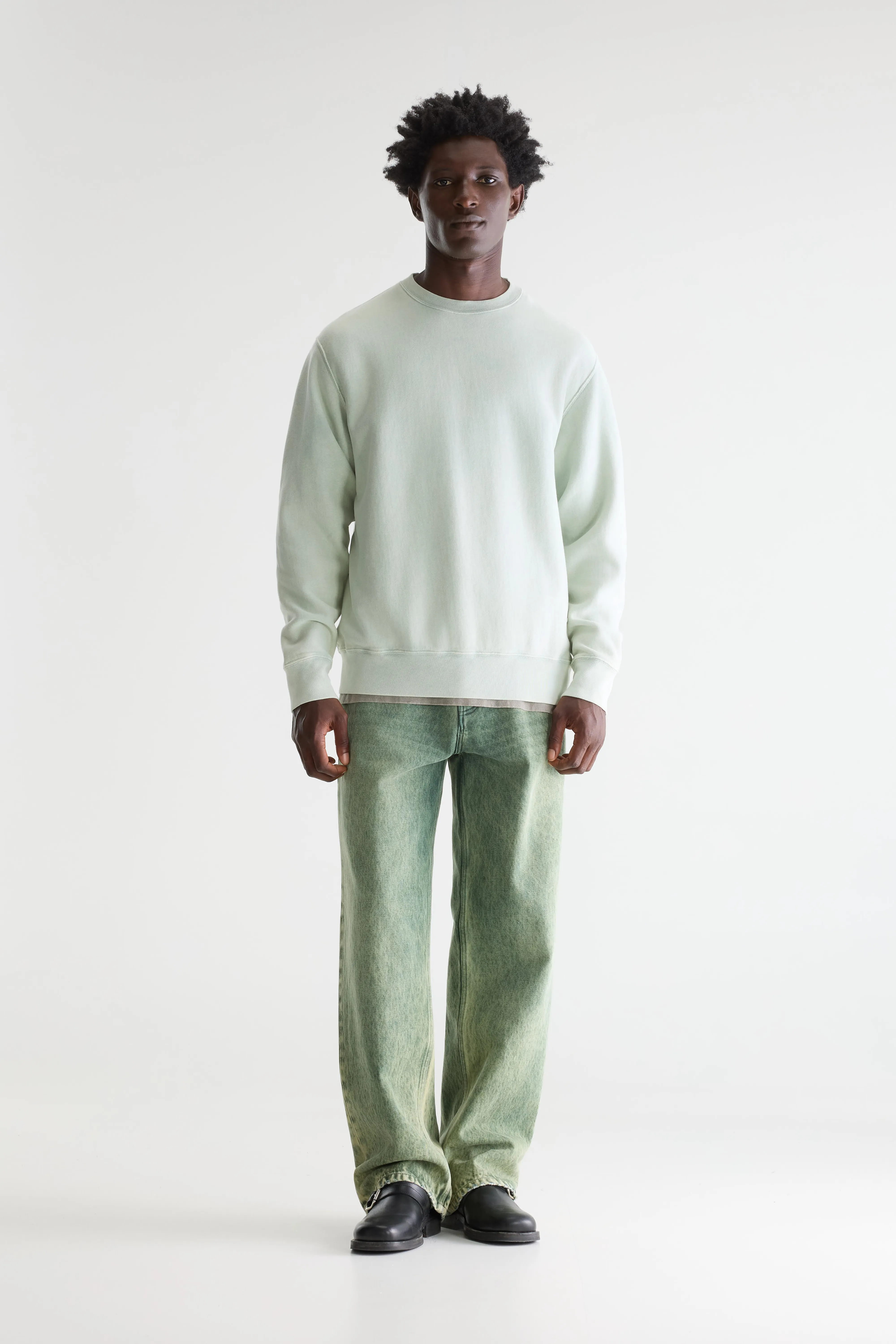 Bellerose Flake crewneck sweatshirt (261 / M / AQUA)
