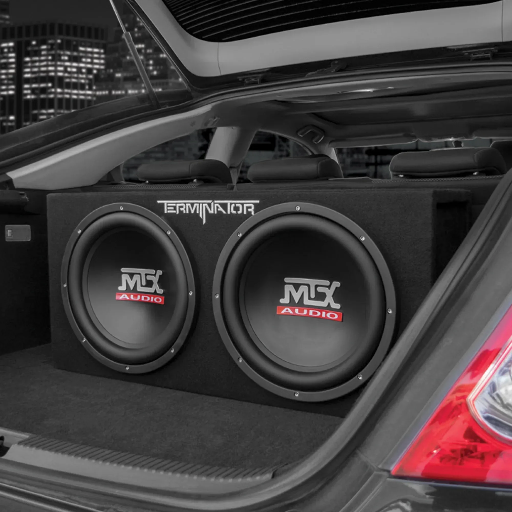 MTX Dual 12in Loaded Car Subwoofer Enclosure With Amplifier And Amp Kit - TNP212D2 - Image 3 MTX Dual 12in Loaded Car Subwoofer Enclosure With Amplifier And Amp Kit - TNP212D2 - Image 3