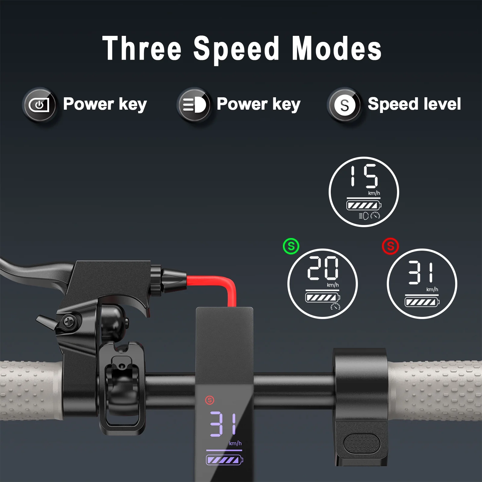 AOVOPRO ES80 350W 8.5' Foldable Electric Scooter for Adults, 21 Miles Range - Image 8