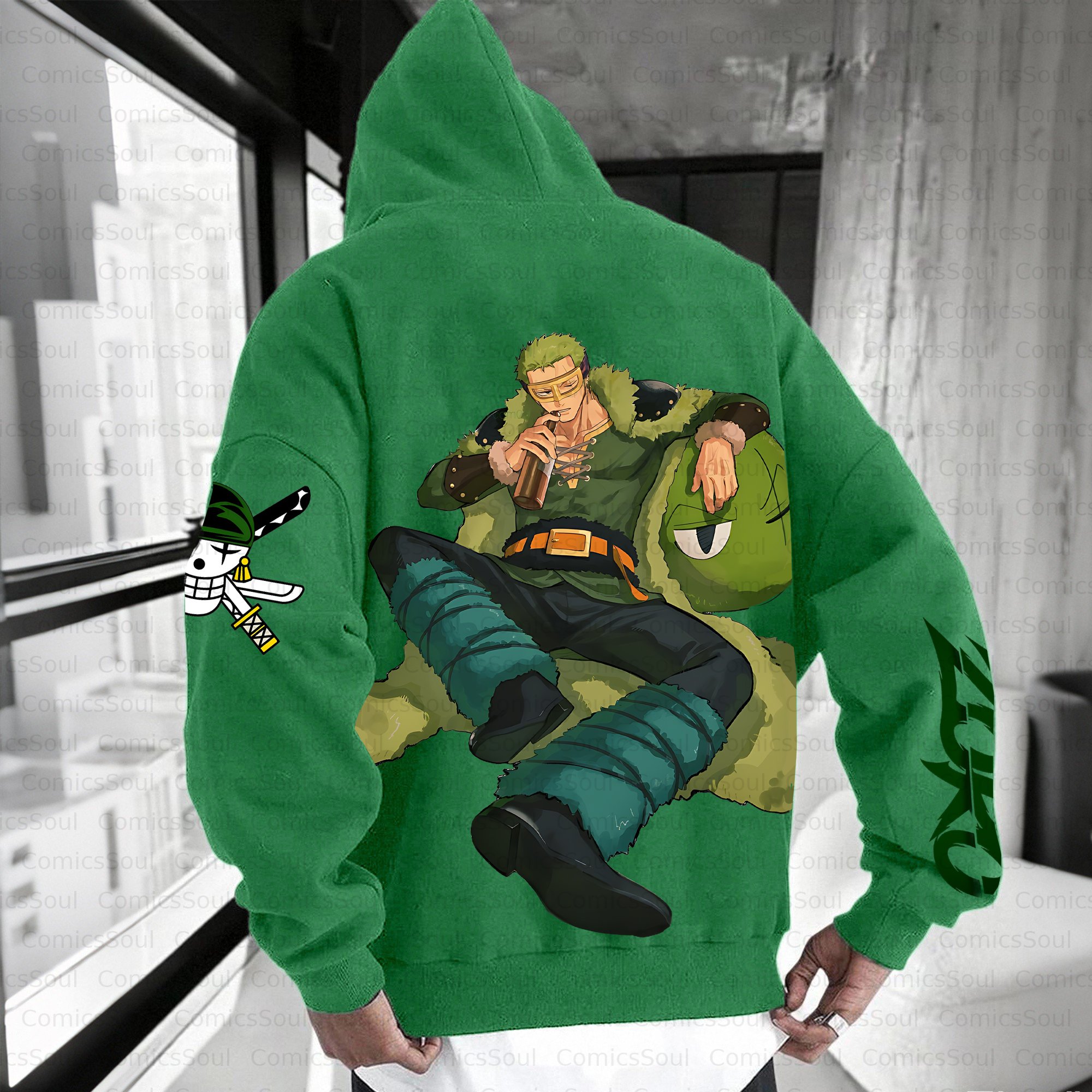 Unisex Anime Inspired Vintage Plush Hoodie
