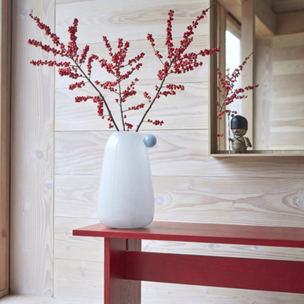 OYOY Inka Vaas H 34 cm - Off-White