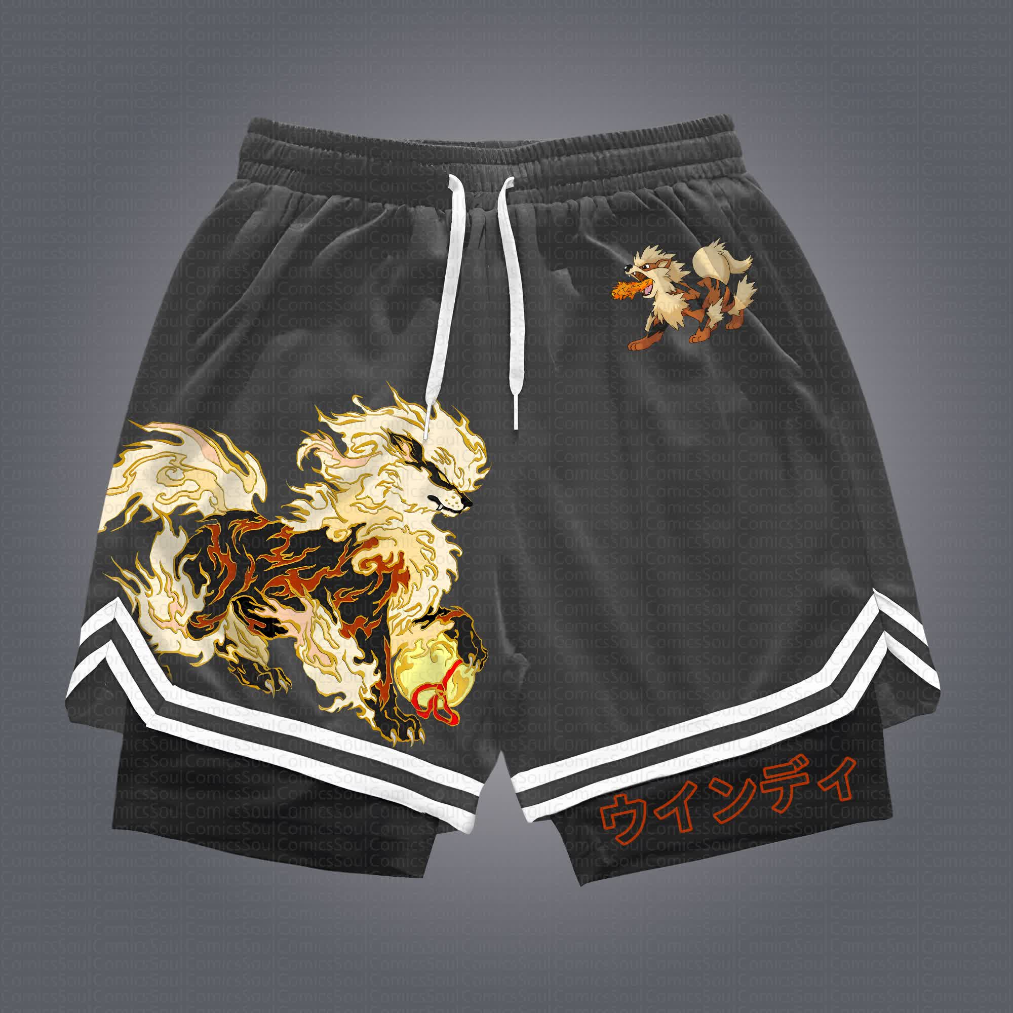 Unisex  “Comicssoul” Casual Anime Streetwear Shorts