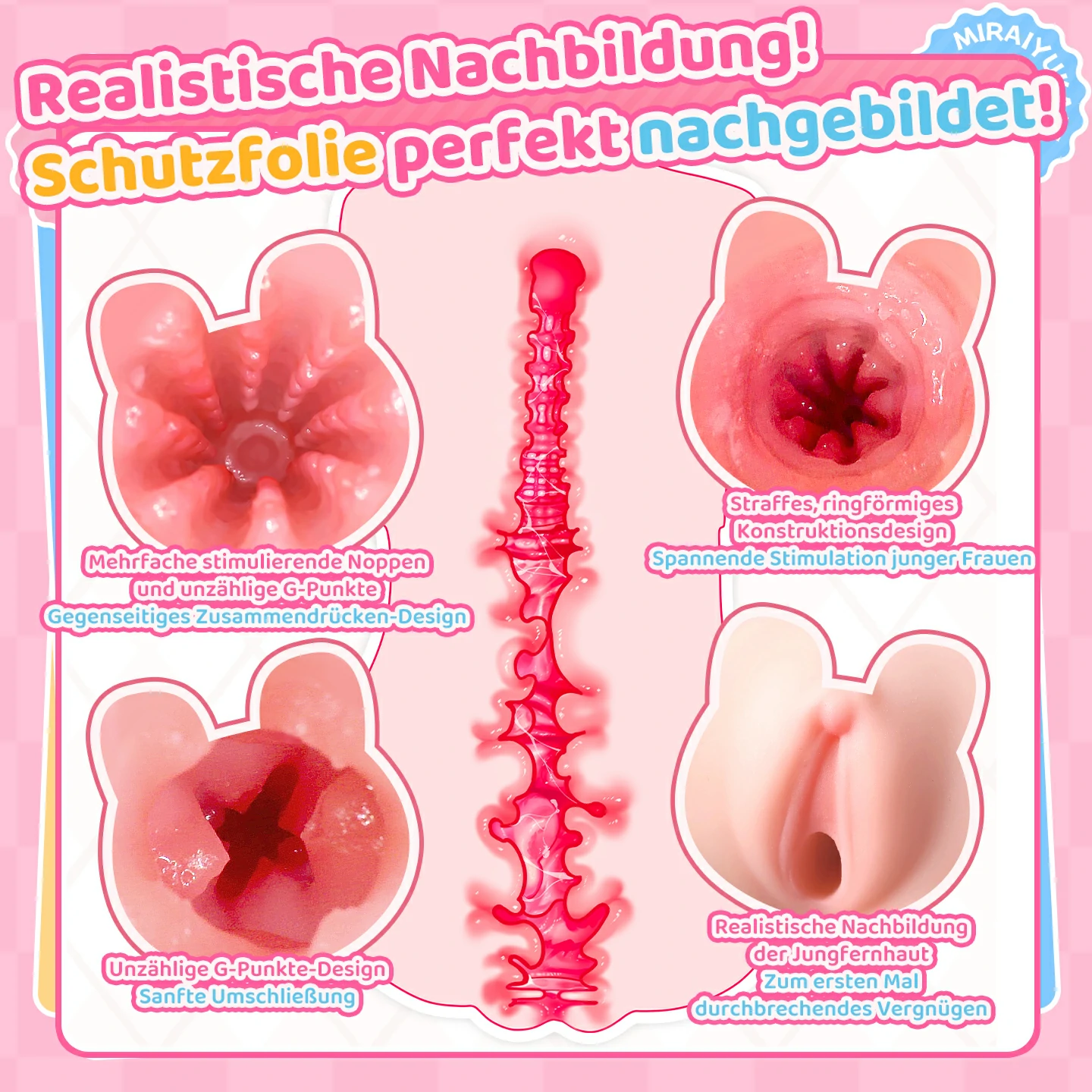 Dr.YUU Kana Anime Onahole mit 5mm engem Tunnel und Jungfernhäutchen-Design – Bild 4