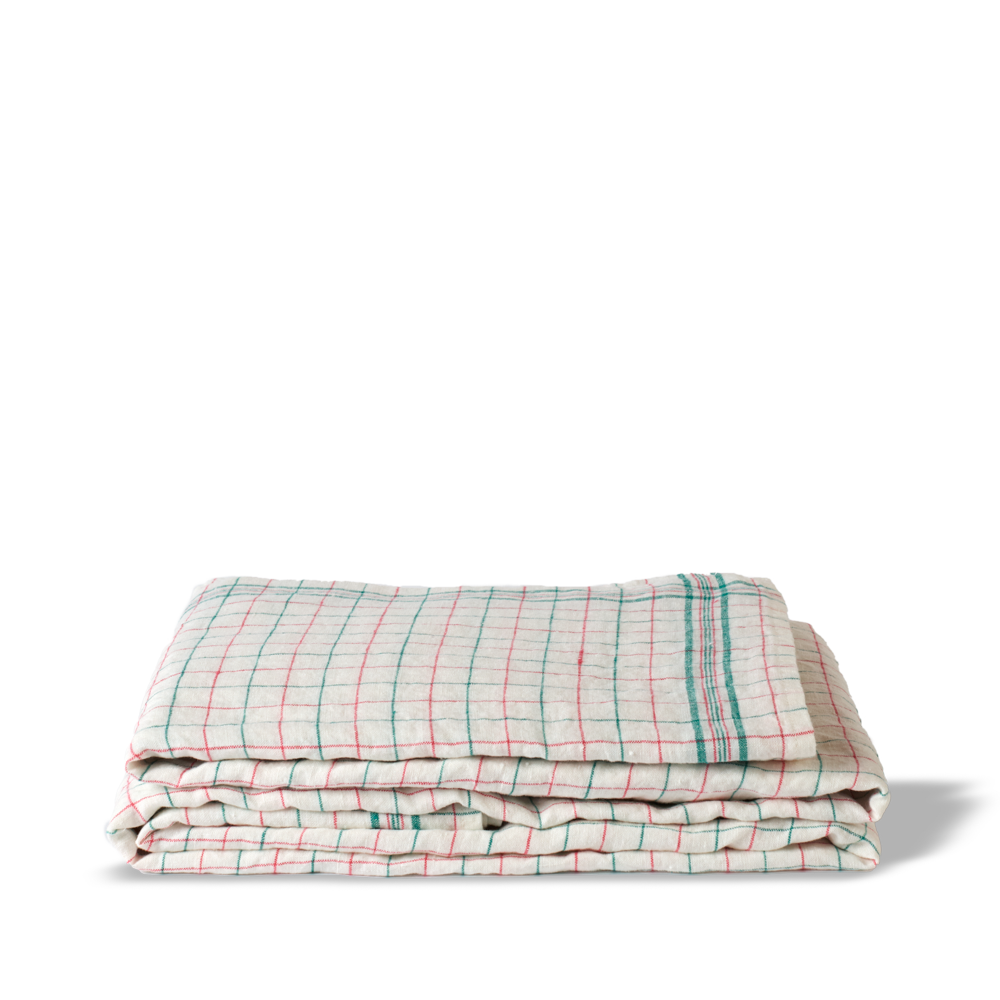 Nappe en lin lavé - Office Rose Vert