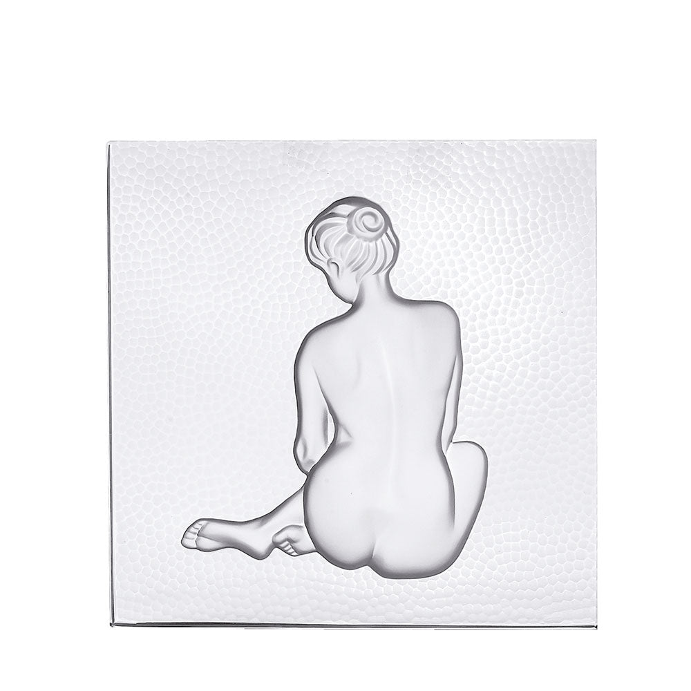 PANNEAU DÉCORATIF LES CAUSEUSES - CRISTAL INCOLORE, DOS, PETIT MODÈLE