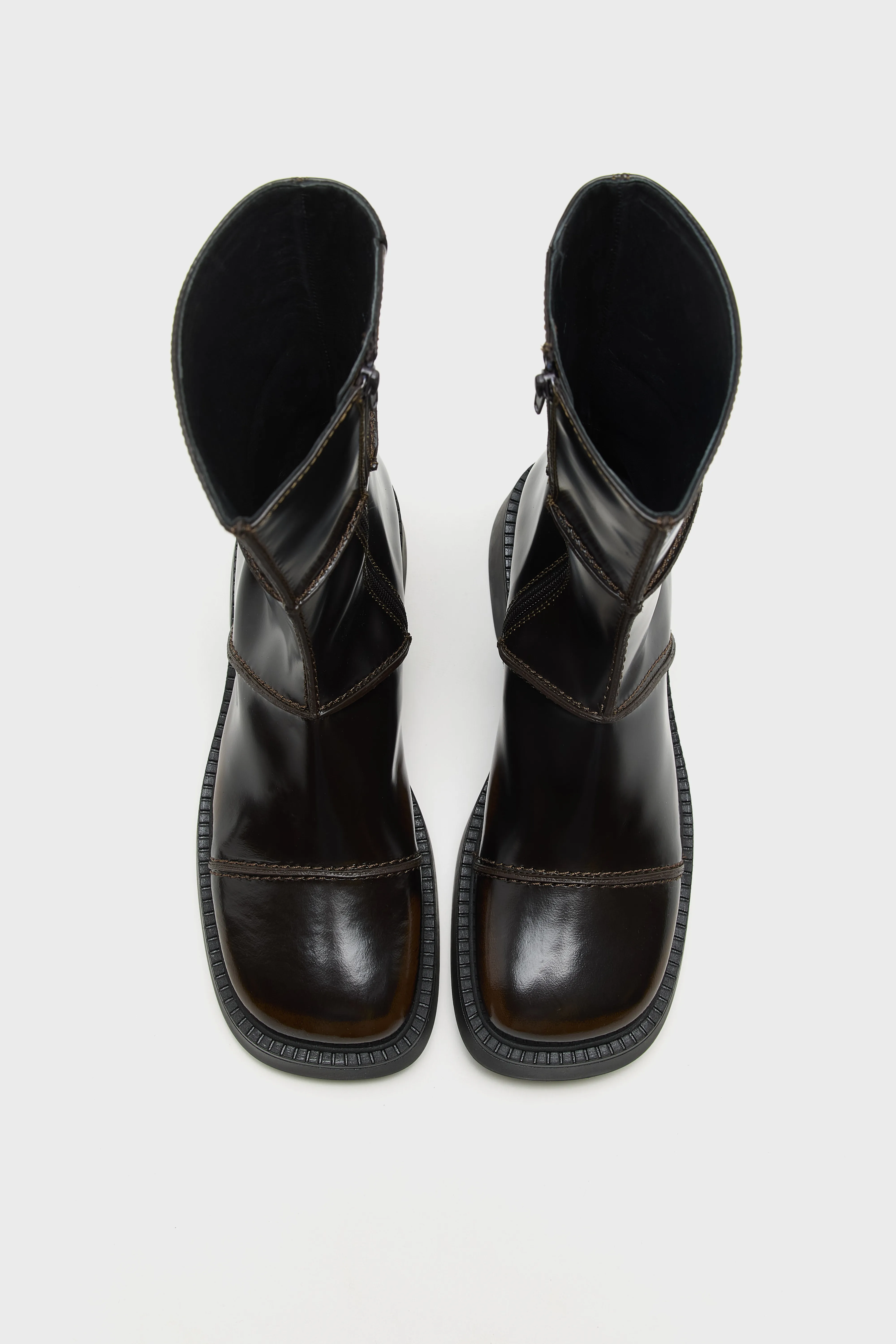 Bellerose Dahlia Dark Brown Ankle Boots  (252 / W / BROWN)