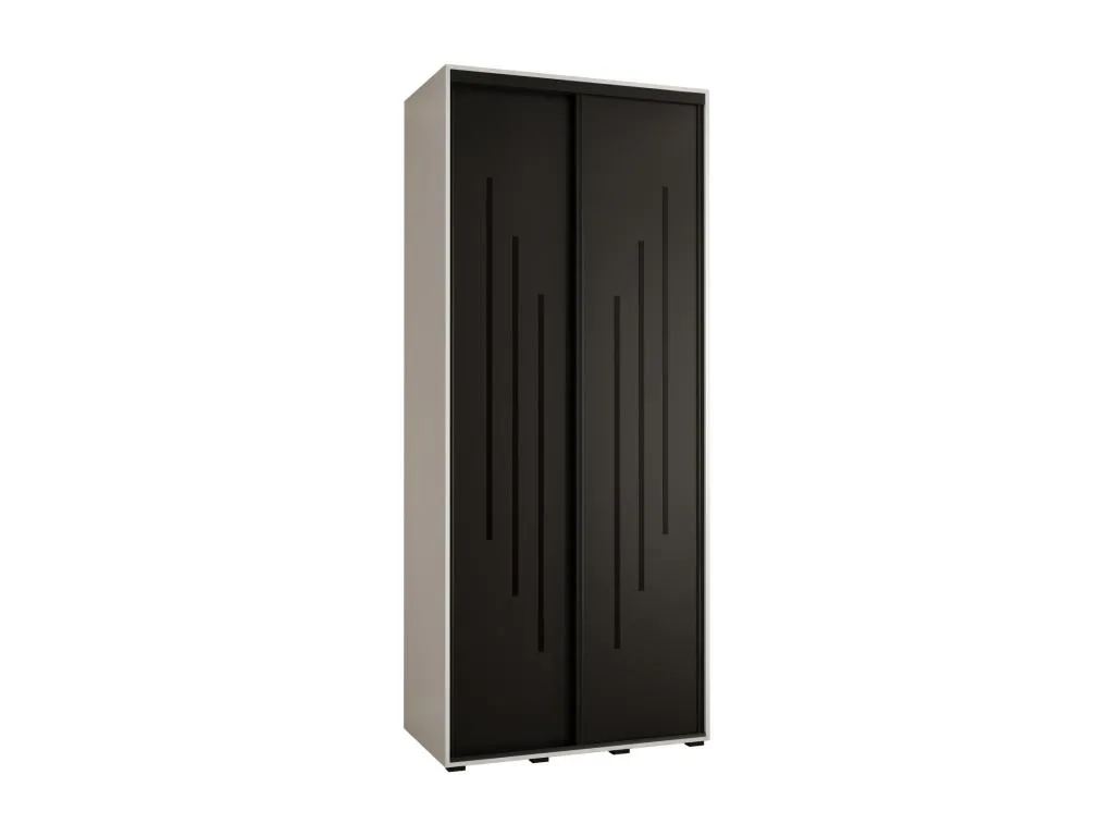 ARMARIO Vivircalido 8 DE PUERTAS CORREDERAS 235.2/110/60 2 puertas (Blanco/Negro/Negro) iugs66457
