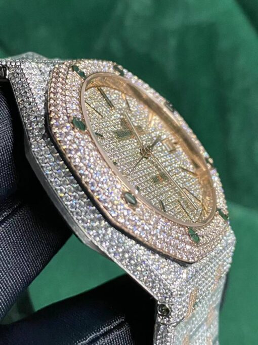 Audemars Piguet Royal Oak Selfwinding 15400SR.OO.1220SR.01 Iced Out Replica