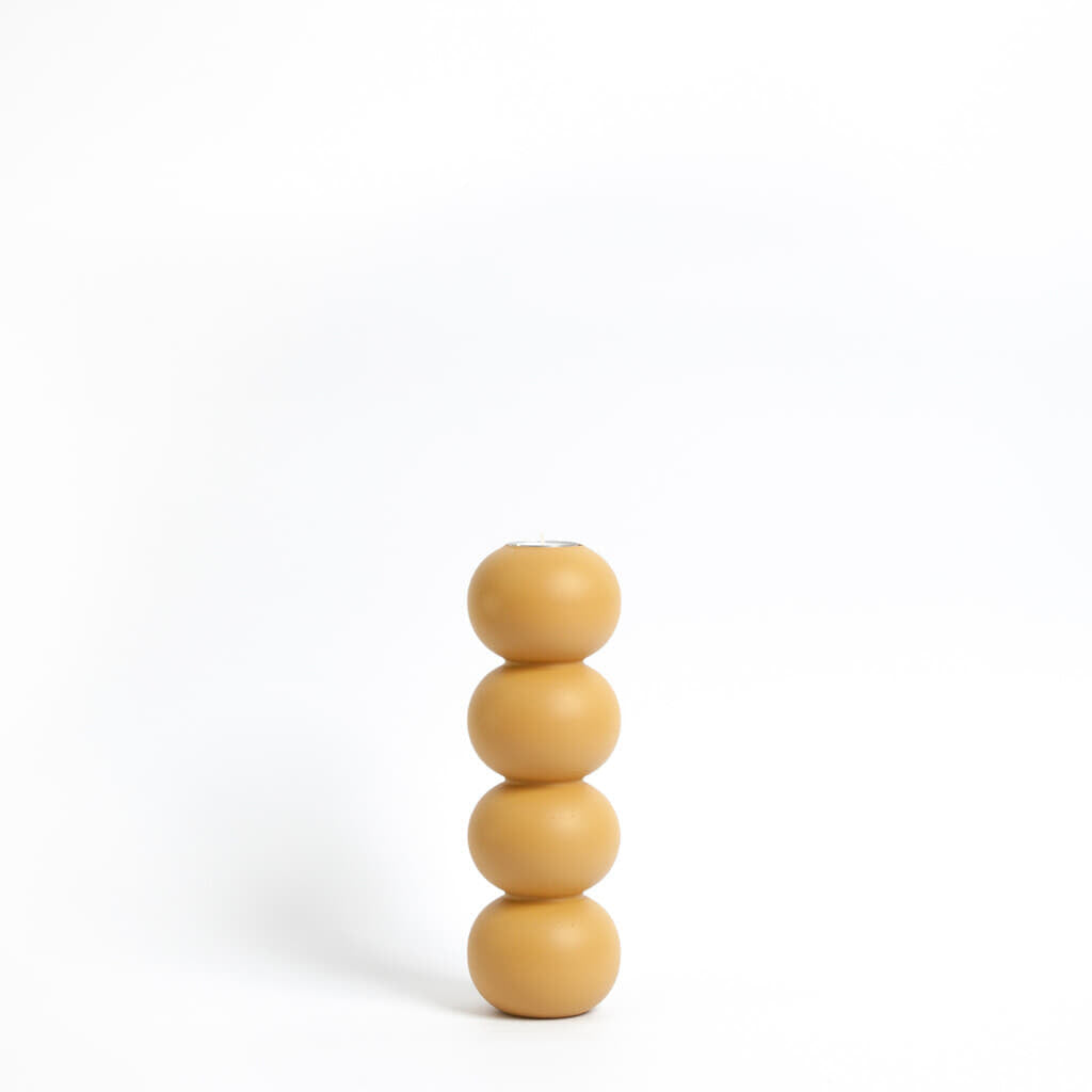 LEMON LILY Candleholder stack 2-in-1 - Yellow