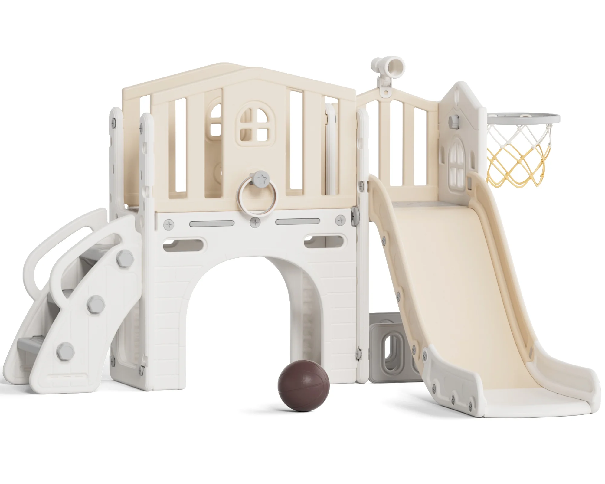 Korimefa 11-in-1 Toddler Slide Set with Golf, Basketball Hoop, Kids Slide for Toddlers Age 1-4, Climber Slip and Slides, Baby Outdoor Toys - Image 55