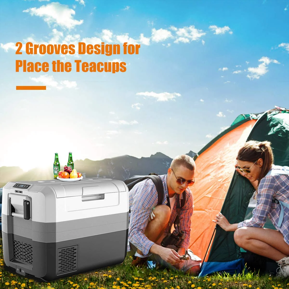 58 Quart Portable Electric Camping Car Cooler - Image 7