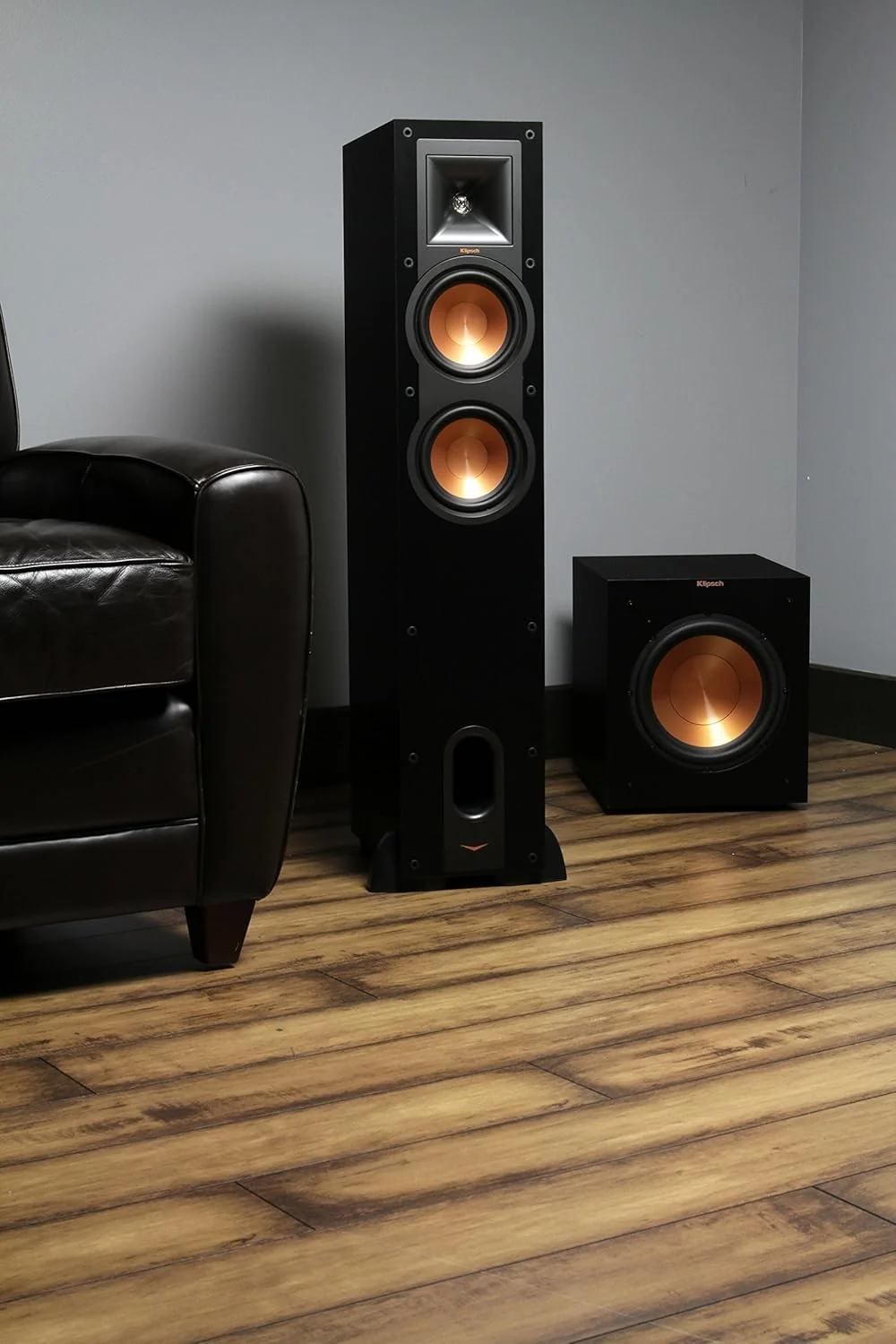 12-Inch Powered Home Theater Subwoofer, 400W Digital Power, Front-Firing Copper-Spun Driver - Black - Image 2 12-Inch Powered Home Theater Subwoofer, 400W Digital Power, Front-Firing Copper-Spun Driver - Black - Image 2