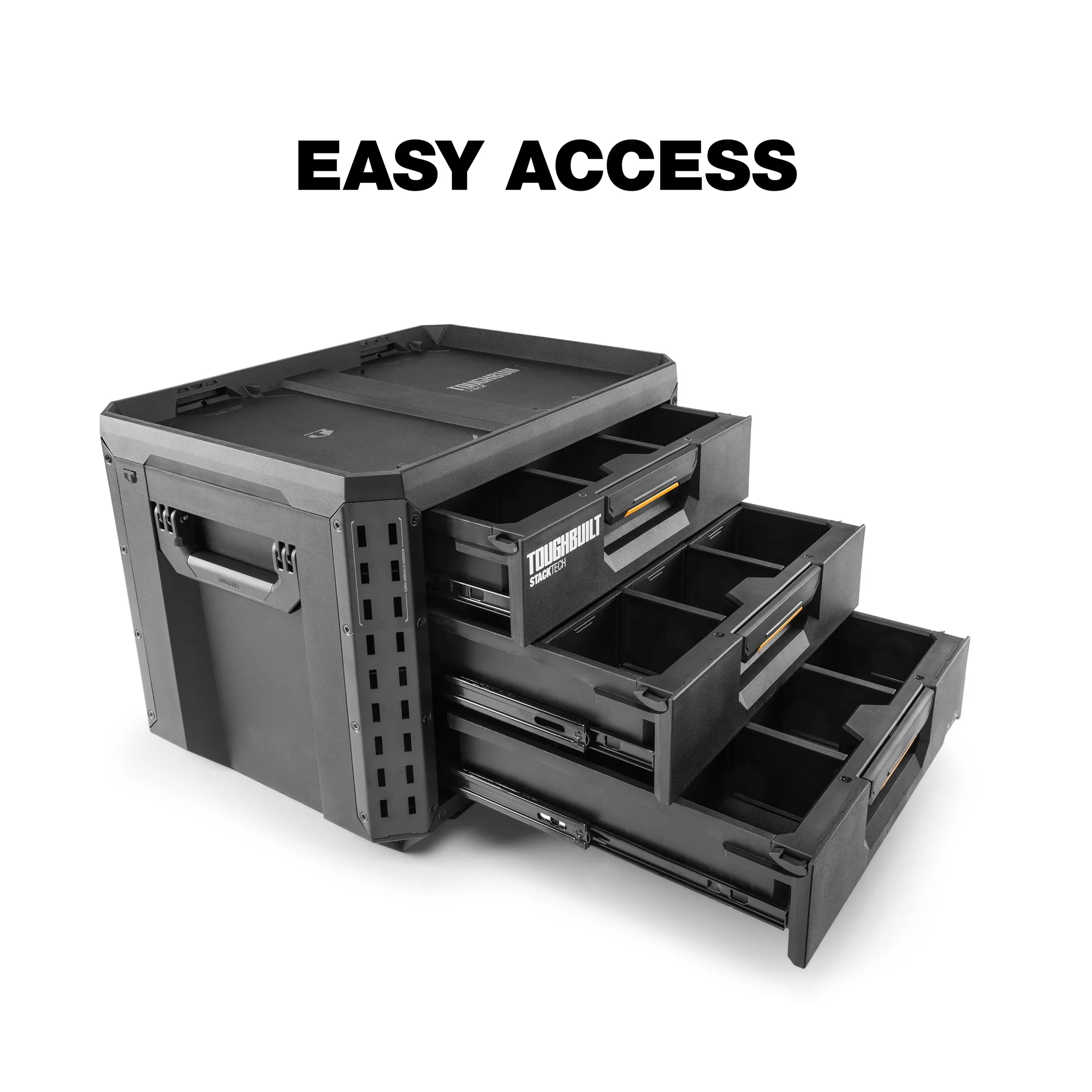 ToughBuilt StackTech 1 Drawer Toolbox, Heavy-Duty Stackable Tools Storage, 50 lb Capacity - Image 16