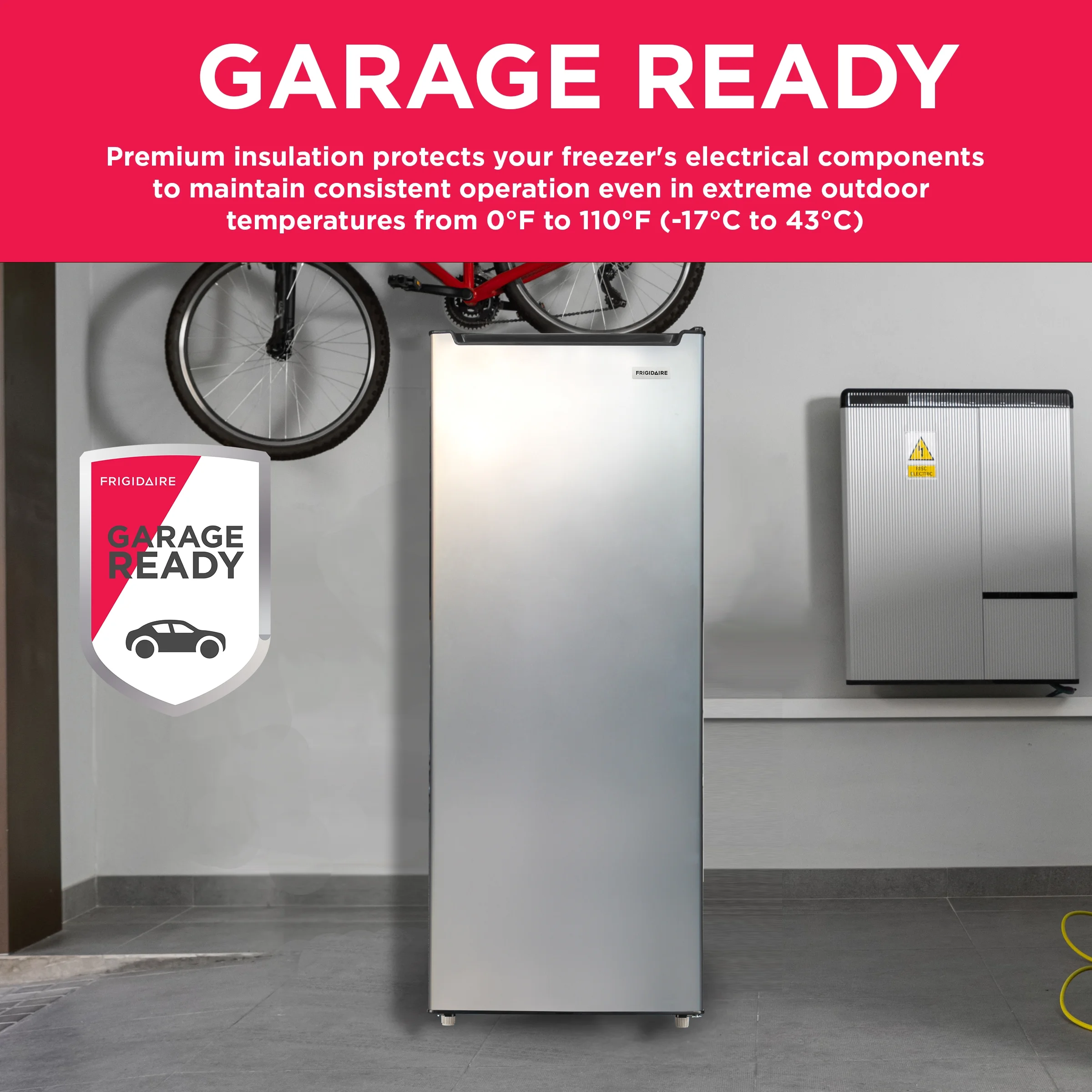 2025 Frigidaire 6.5 Cu. ft. Upright Freezer, Platinum