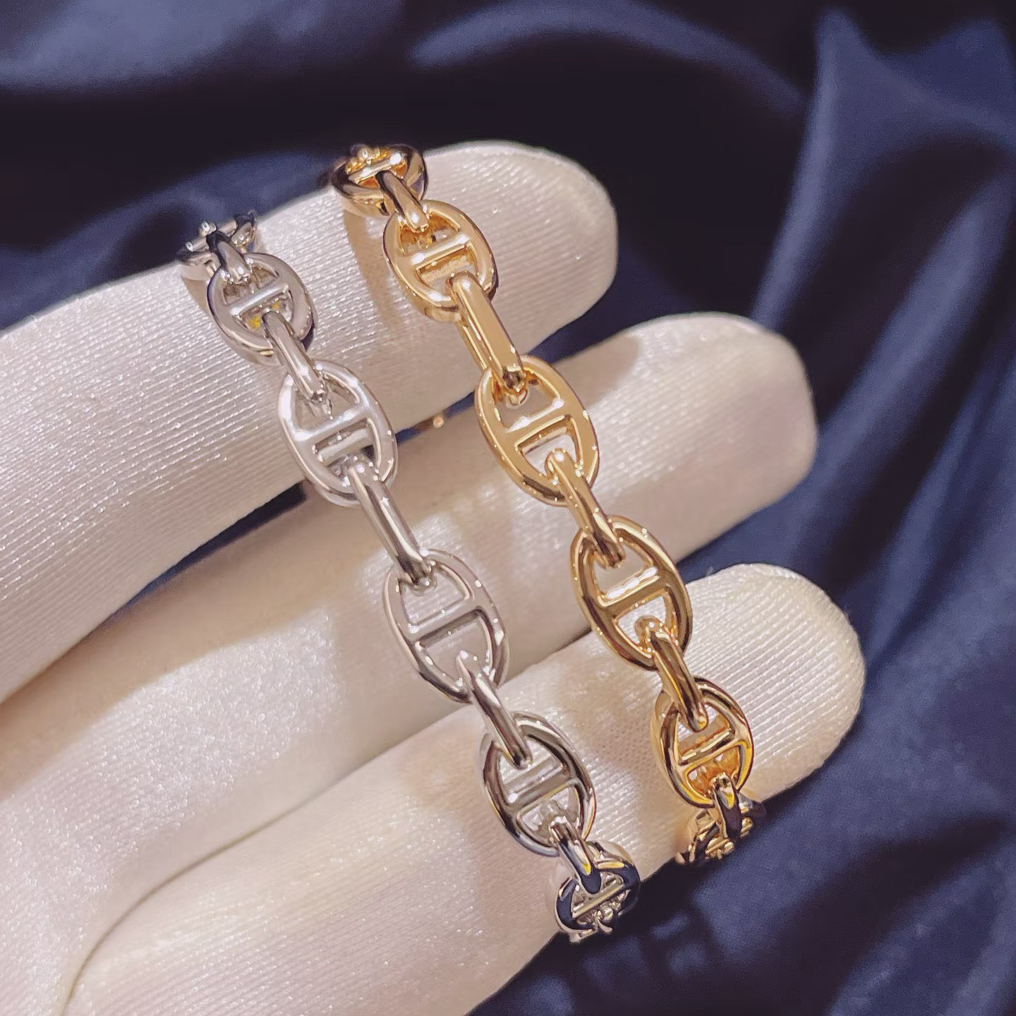 Hermes Chaine D'ancre Enchainee Bracelet Bangle - Original Replica Club