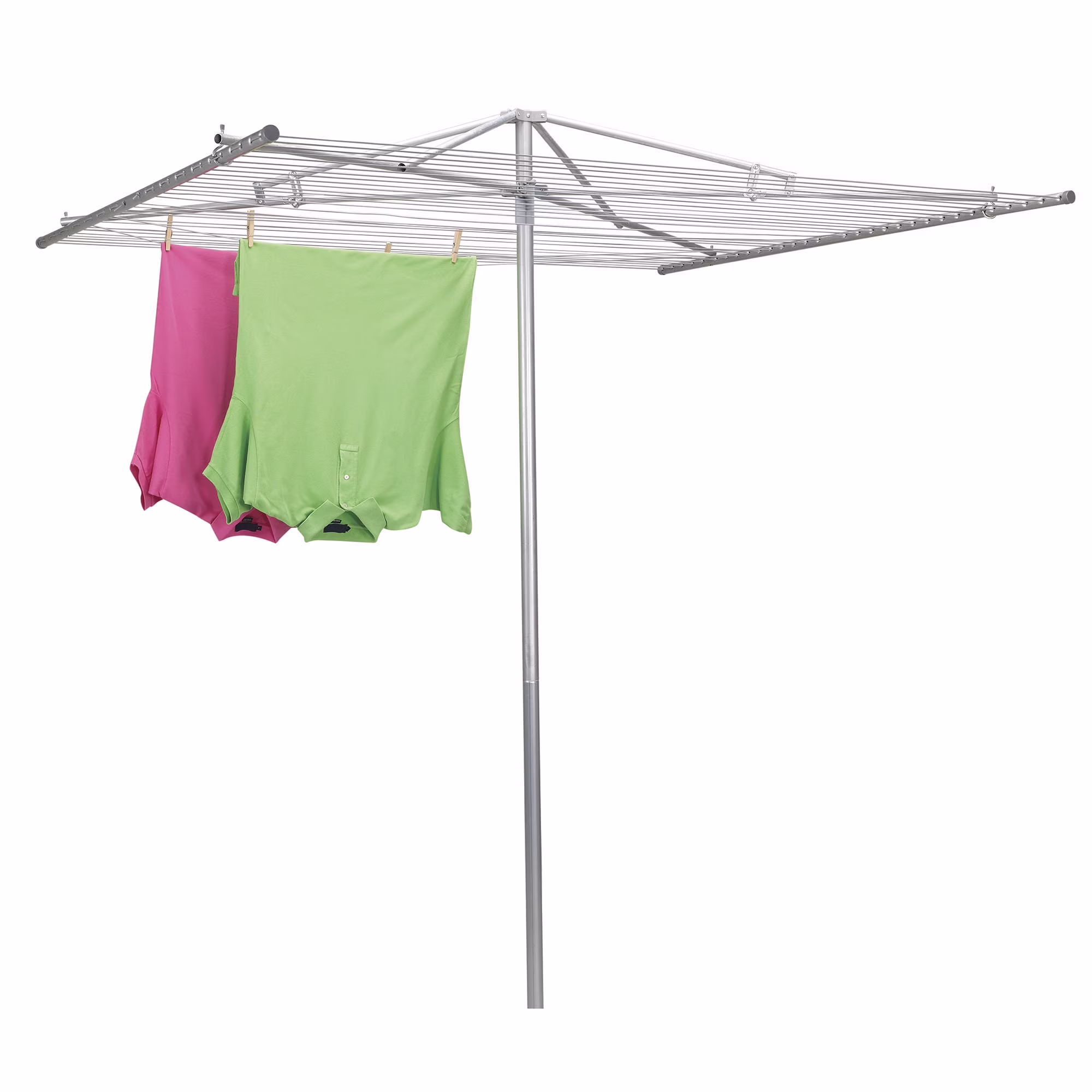 Household Essentials Parallel Clothesline Outdoor Dryer, 30 Lines with 210 Feet of Drying Space, No-Rust Steel