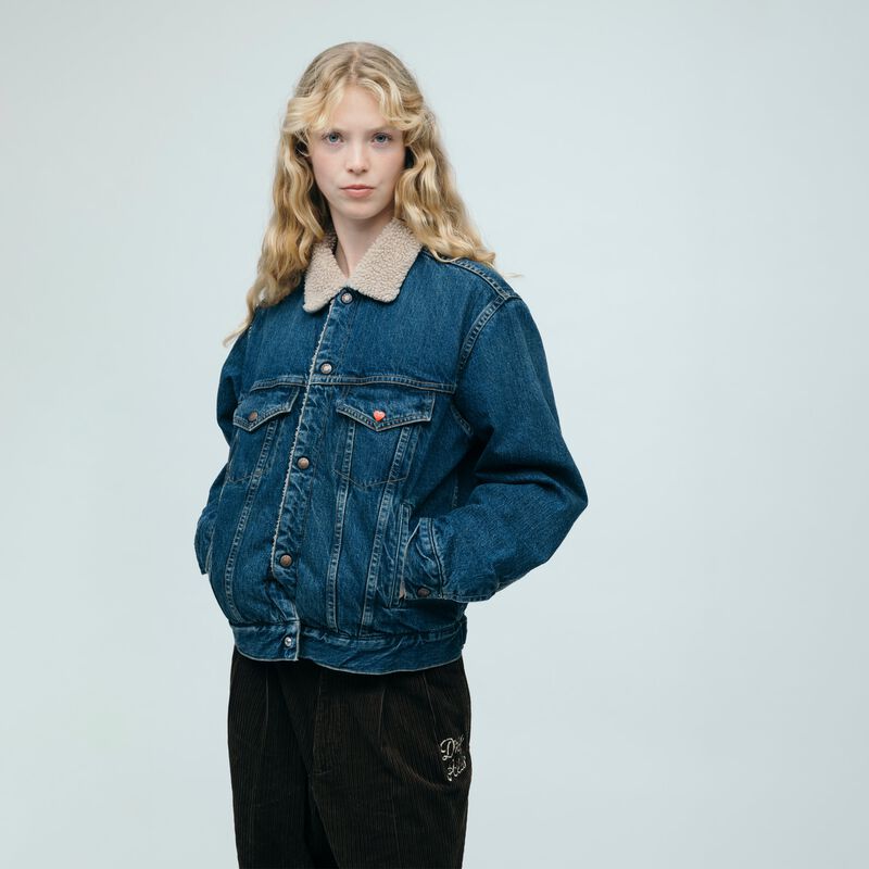 HUMAN MADE BOA LINED DENIM JACKET