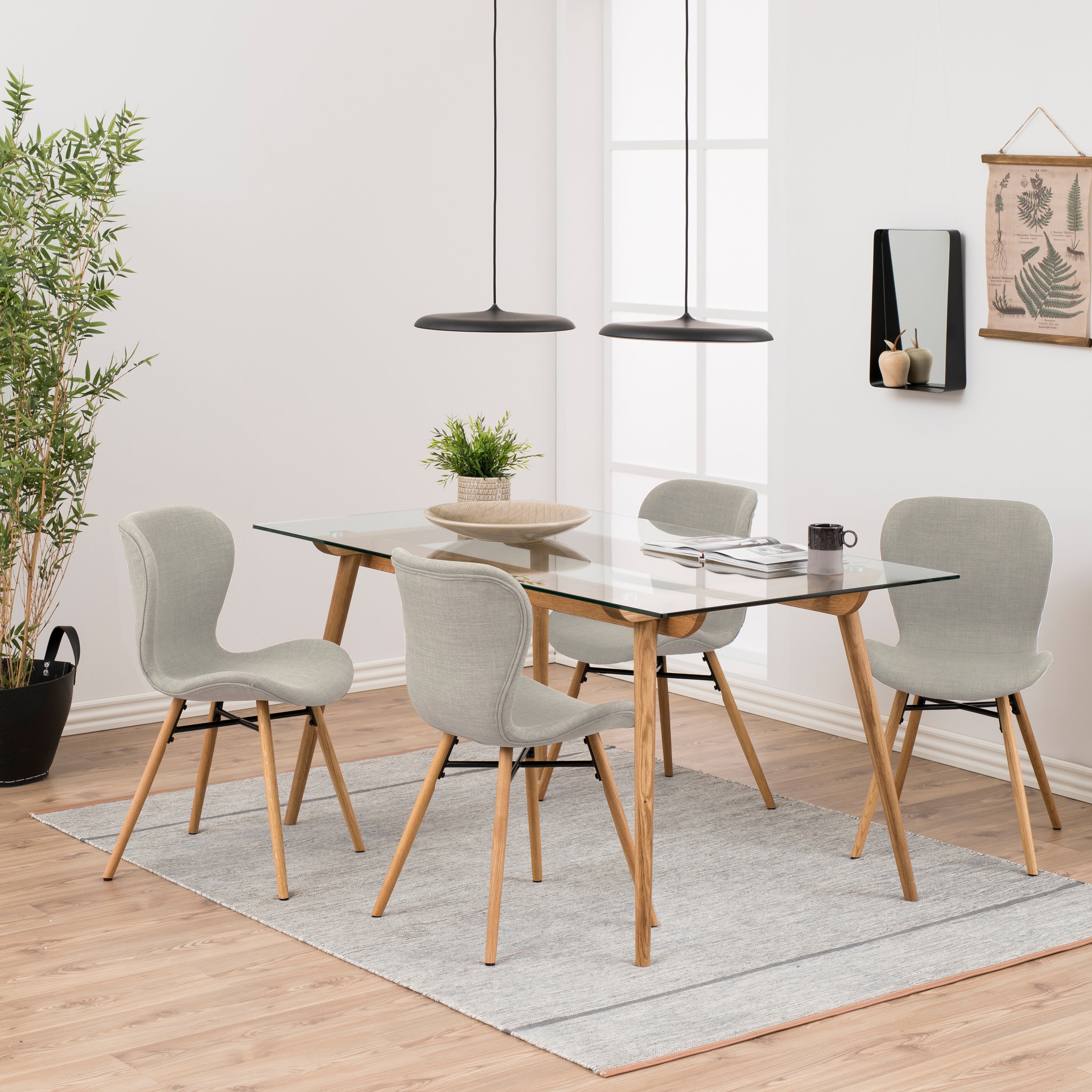 by fonQ basic Tough Eetkamerstoel - Textiel - Beige