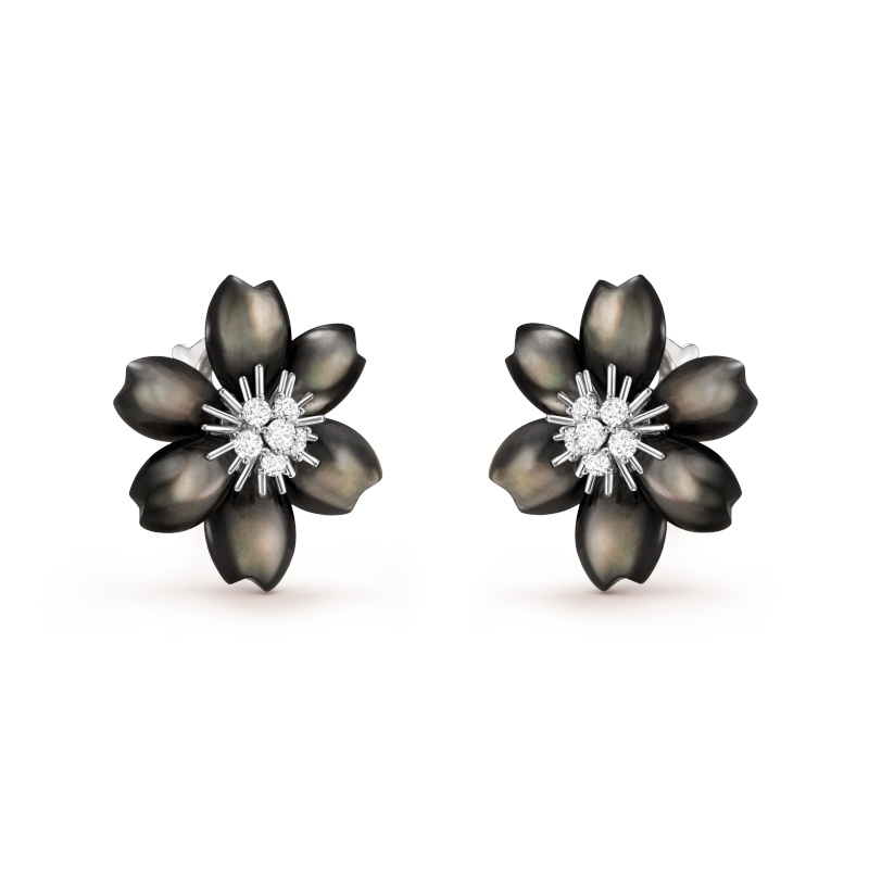 Replicate Rose de Noël earrings, mini model(1:1 replica) - Original Replica Club