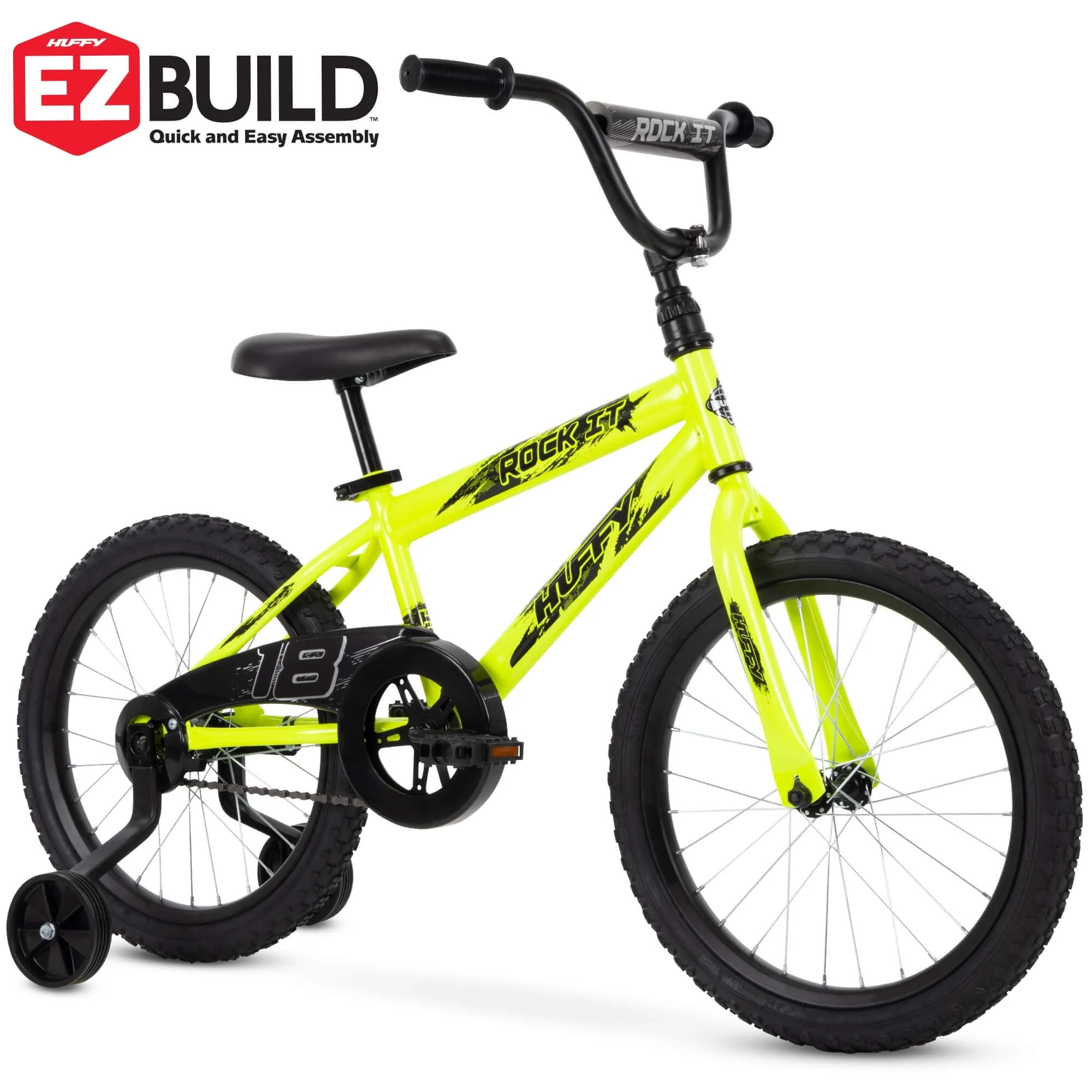 18 in. Rock It Boy Kids Bike, Neon Powder Yellow - Image 8