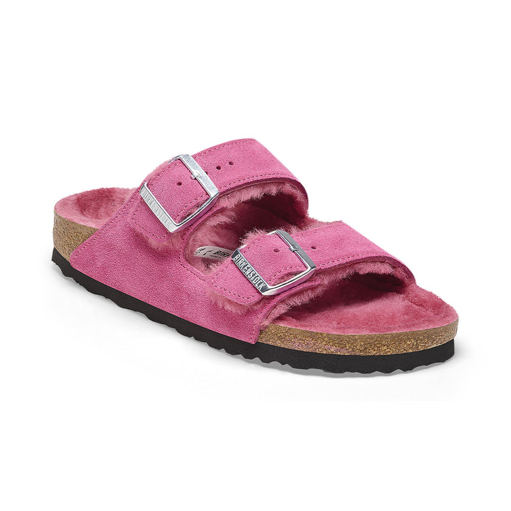Birkenstock - Sandales Arizona en Fourrure - Rose