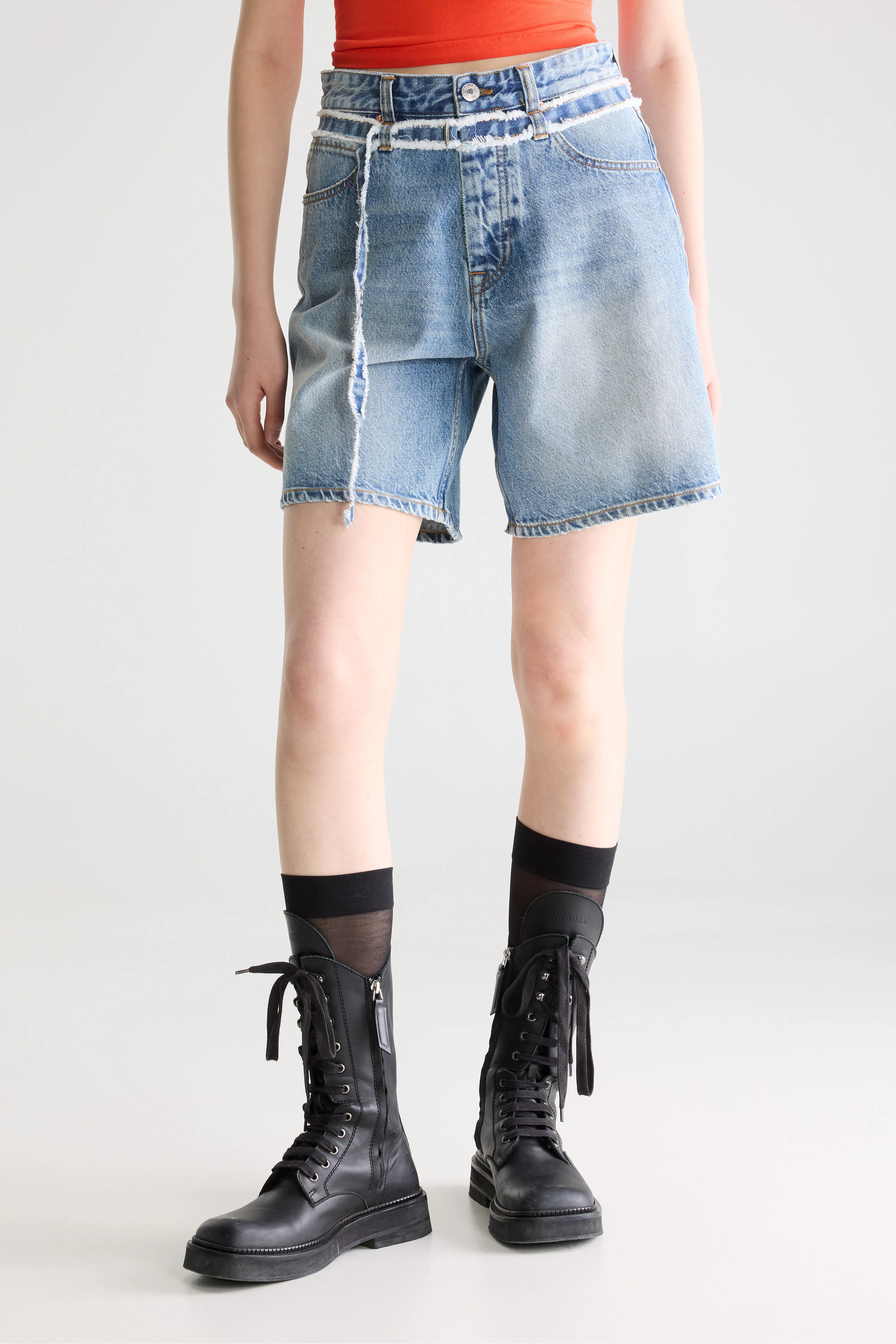 Bellerose Piper boyfriend shorts (261 / W / VINTAGE LT BLUE)