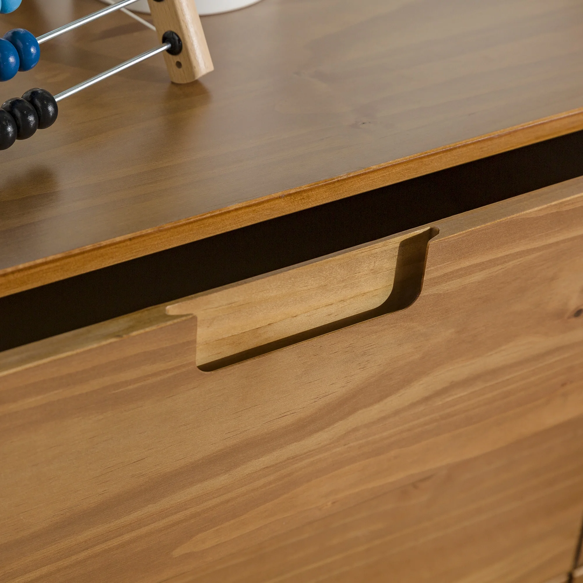 Walker Edison Sonoma 6-Drawer Solid Wood Caramel Dresser - Image 15