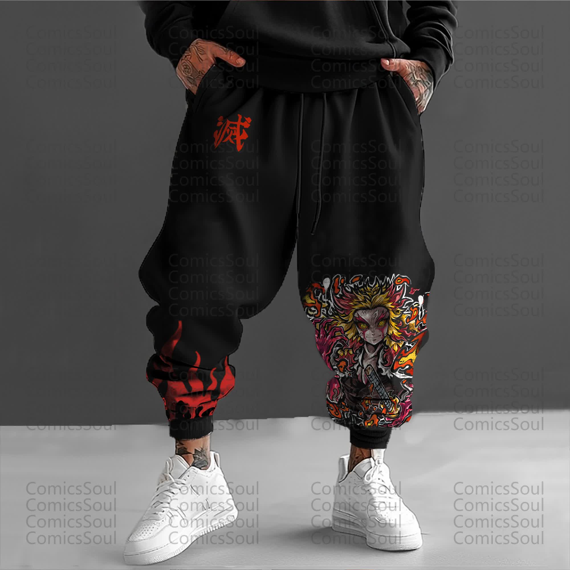 Unisex Anime Inspired Vintage Pants丨Comicssoul
