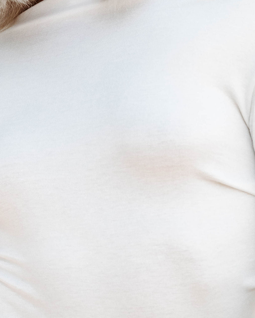 Nelly Side Drape Long Sleeve Top - Cream - Se7enfashion
