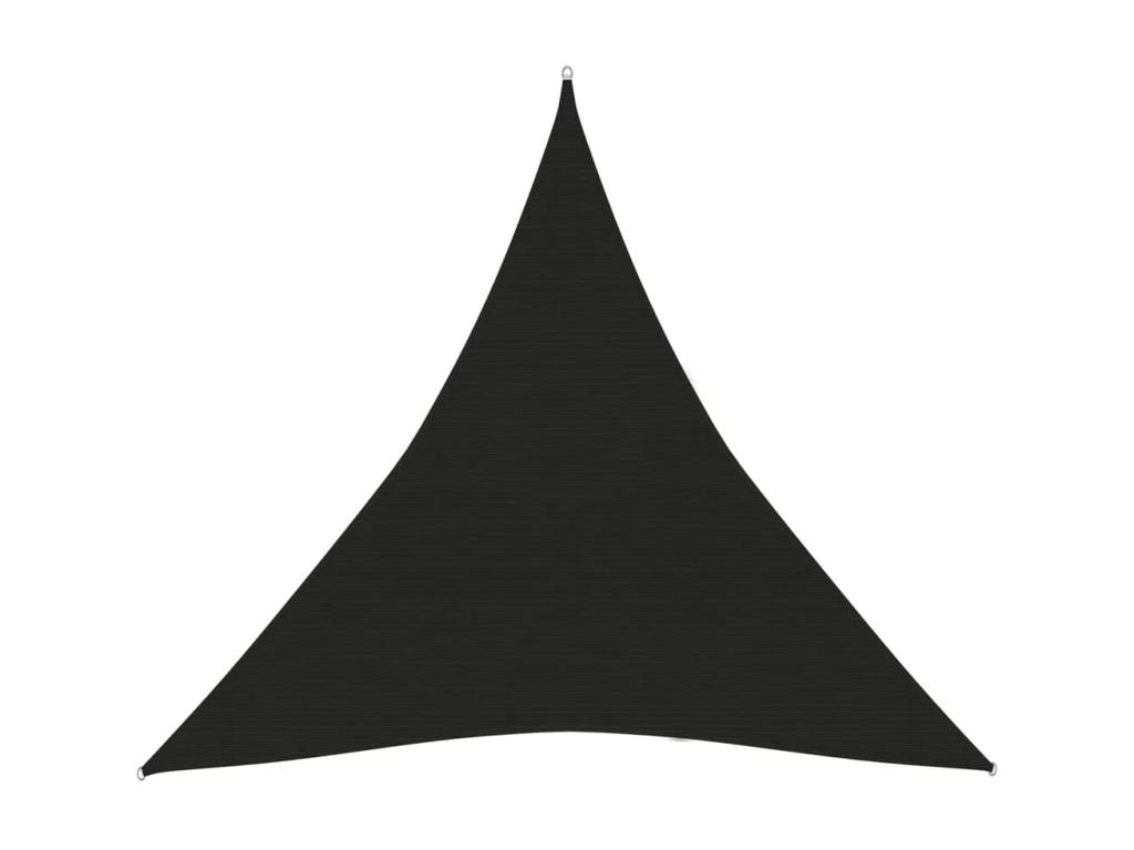 Toldo de vela negro HDPE 160 g/m² 4,5x4,5x4,5 m