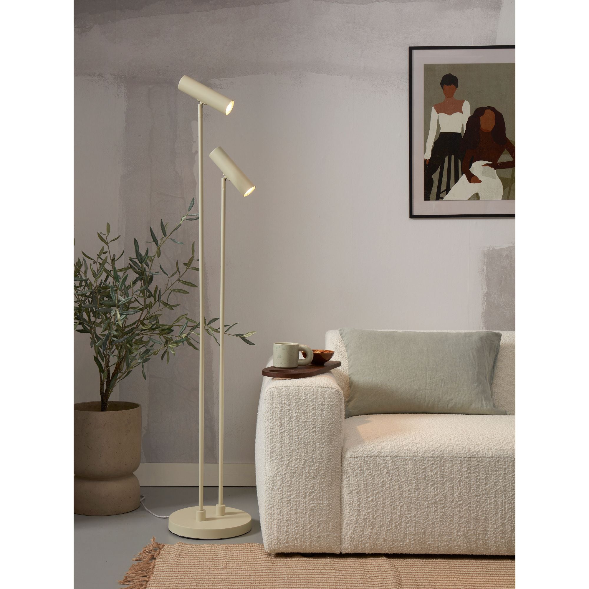 it's about RoMi Vloerlamp Havana - Lichtgroen - 30x30x162cm