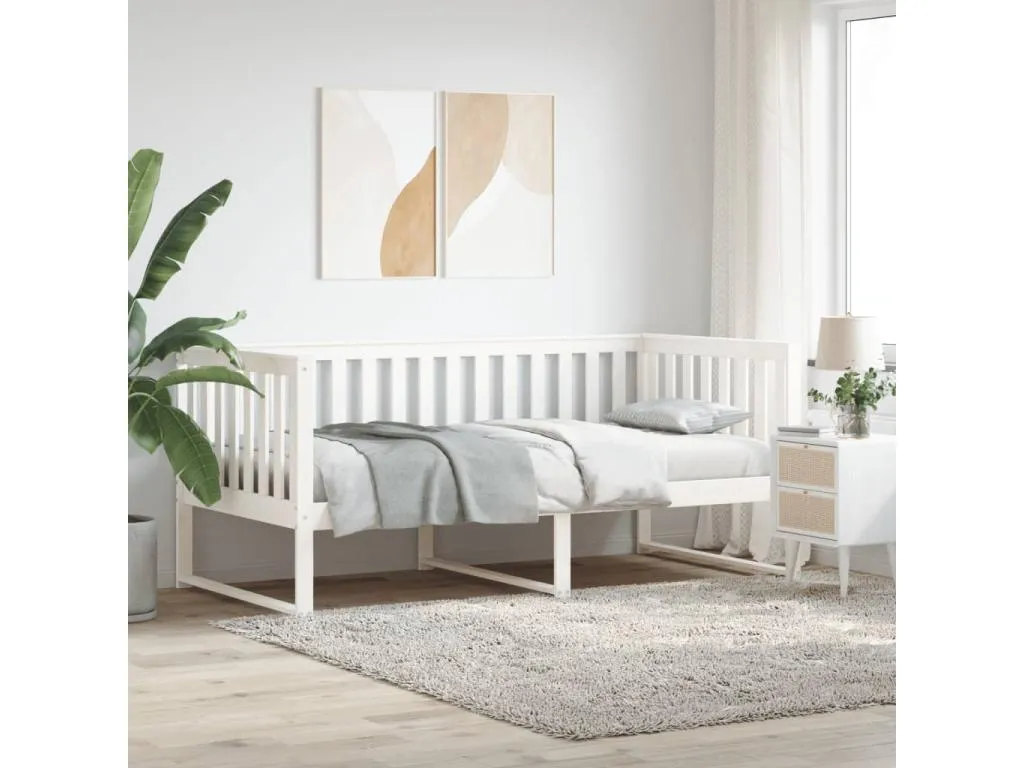 Sofá cama de Francomuebleses maciza de Francomuebleses blanco 100x200 cm